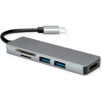 ROLINE docking station Type C HDMI 2x USB3.2 Gen1 A SD/MicroSD - Digital/Data (12.02.1019)