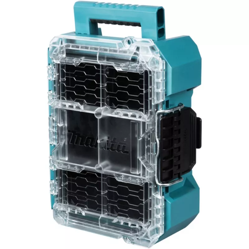 MAKTRAK Organizer compact , tool box Blue/transparent, transparent lid