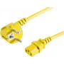 Power cable Yellow S/CONN 09-05052 5 m CEE7/7 C13 coupler