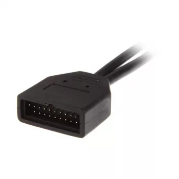 USB 19-pin to USB 9-pin adapter cable 0.15 m, black, No name ZUUS-173