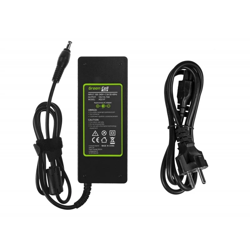 Green Cell AD21P power adapter/inverter Indoor 90 W Black