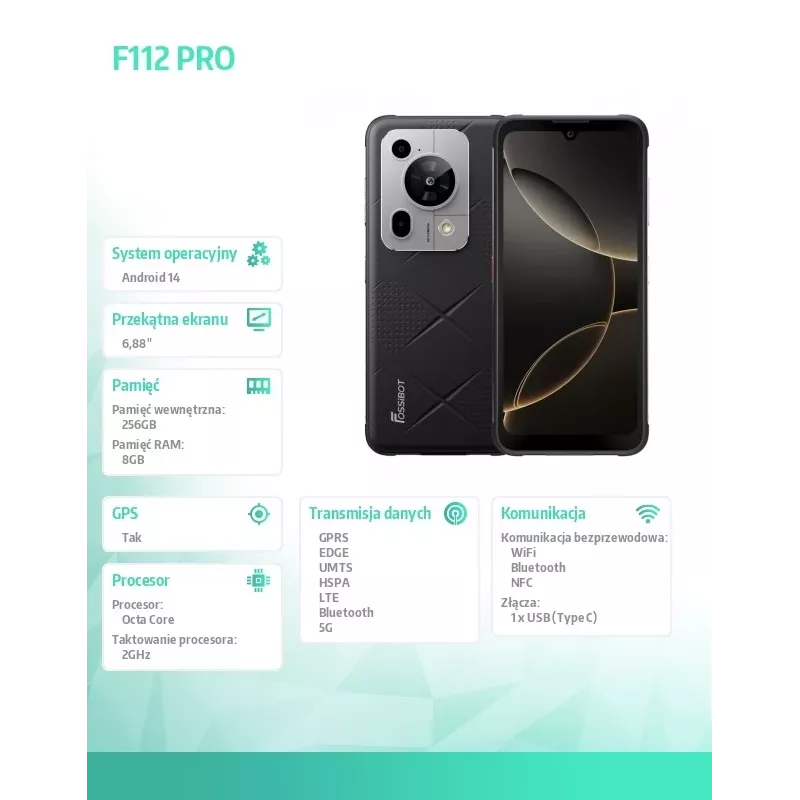 Smartphone FOSSiBOT F112 Pro black