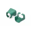 DIGITUS - Kabelclips mit Farbcodierung - für Patch-Kabel - grün (Packung mit 100) (A-CC-G)