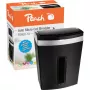 Peach PS600-10 paper shredder Micro-cut shredding 63 dB Black, Silver