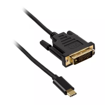 DVI cable Akasa AK-CBCA10-18BK 1.8 m DVI-D Black