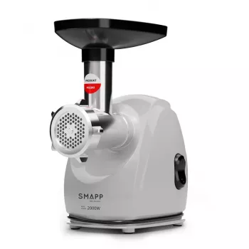 Electric meat grinder SMAPP 489.8 Graphite 2000W, 1 speed, 3 strainers, min hole 2.7 mm, max 8 mm