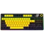 LORGAR KBP70TKLW, Wireless TKL Mechanical Gaming Keyboard Pro, Black/yellow, EN layout