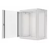 Lanberg WF01-6415-10S 15U 19 inch Wall-Mount Rack Cabinet, 600x450mm, Grey, Tempered Glass Door, IP20, 60kg Load