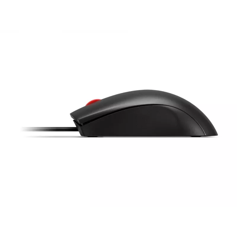 Wired USB-A mouse Lenovo 120 — Black, ambidextrous, 1600 DPI, 3 buttons, 1.5 m cable
