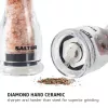 Salt & pepper grinder set Salter 7606 CLXR Transparent