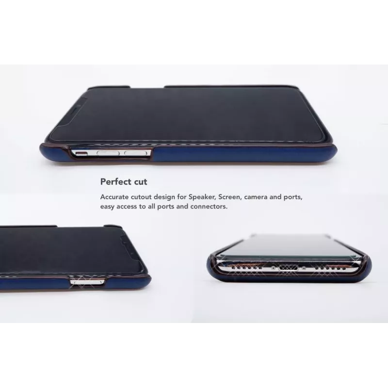 Card Slot Back Shell VixFox for iPhone 7/8 Plus — navy blue, rear protective shell with card pocket