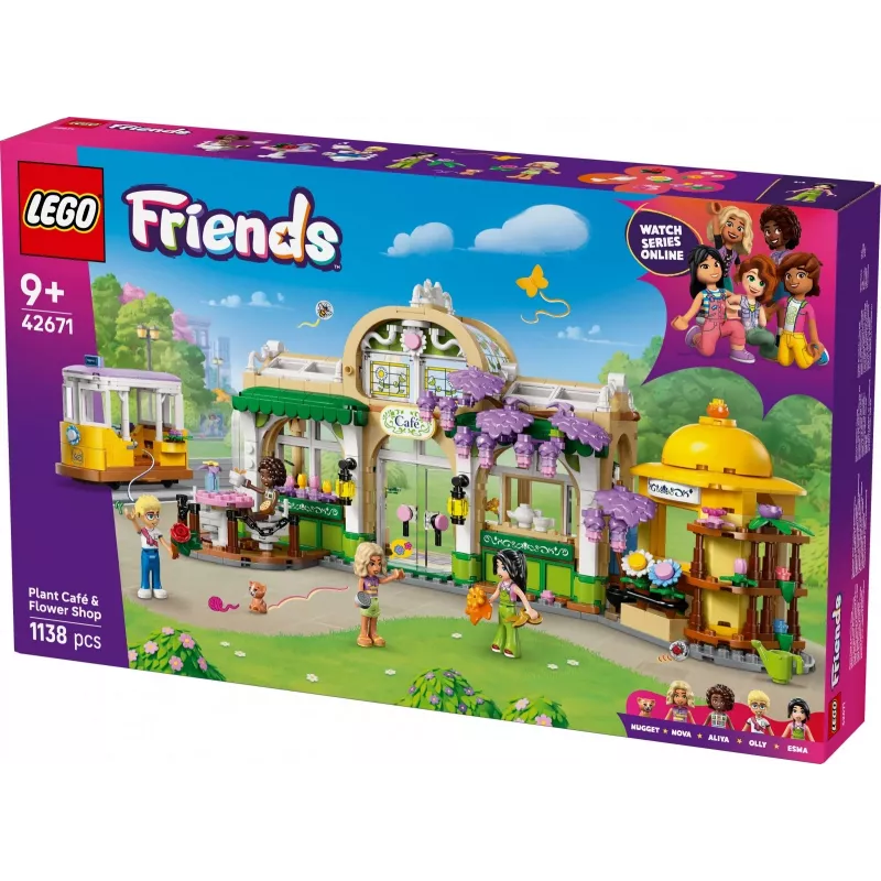 LEGO set LEGO FRIENDS 42671 Plant Café & Flower Shop playset with café and flower shop features