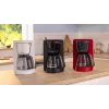 Drip coffee maker Bosch TKA2M113, 1.25 L water tank, 15 cups, black