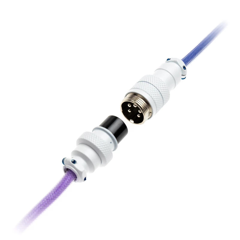 Ducky Premicord Afterglow Coiled Cable, USB Type-C to Type-A - 1.8m