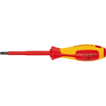 Knipex VDE Torx-Screwdriver Size T 10 Blade Length: 60 mm DIN EN 60900 (98 26 10)