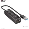 USB Hub CLUB3D USB 3.2 Gen1 Type-A 3 Ports with Gigabit Ethernet