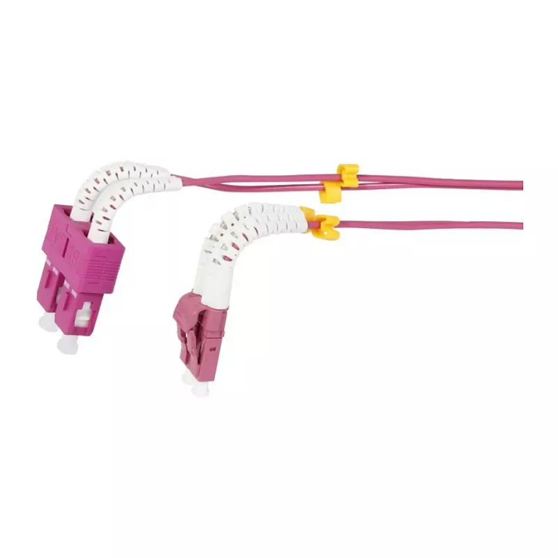 Synergy 21 LWL-2-Faser-Patchk. 3mtr.LC-SC 50/125um OM4 AD 2mm flexible Knickschutztülle - Multimode-Faser - 3 m