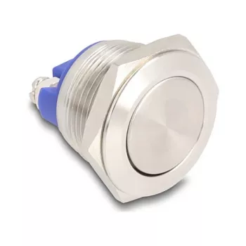 Pushbutton switch DeLOCK 22040 2P Nickel Stainless steel 250V 5A