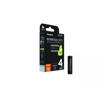 Rechargeable batteries PANASONIC ENELOOP PRO AAA 930 mAh 4 szt (BK-4HCDE/4CP)