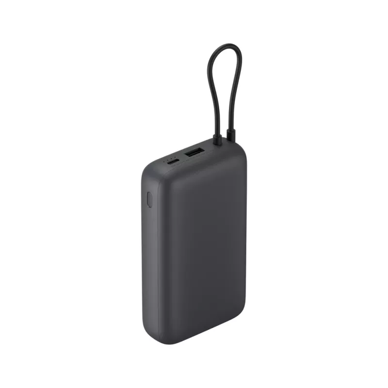 Power bank Xiaomi 20000mAh with integrated cable, Dark Gray, model 61828