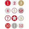 HERMA Stickers Advent calendar 1-24 red Ø 2 cm 24 pieces