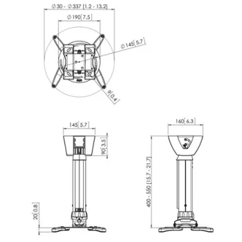 Projector Ceiling Mount Vogel's PPC1540W