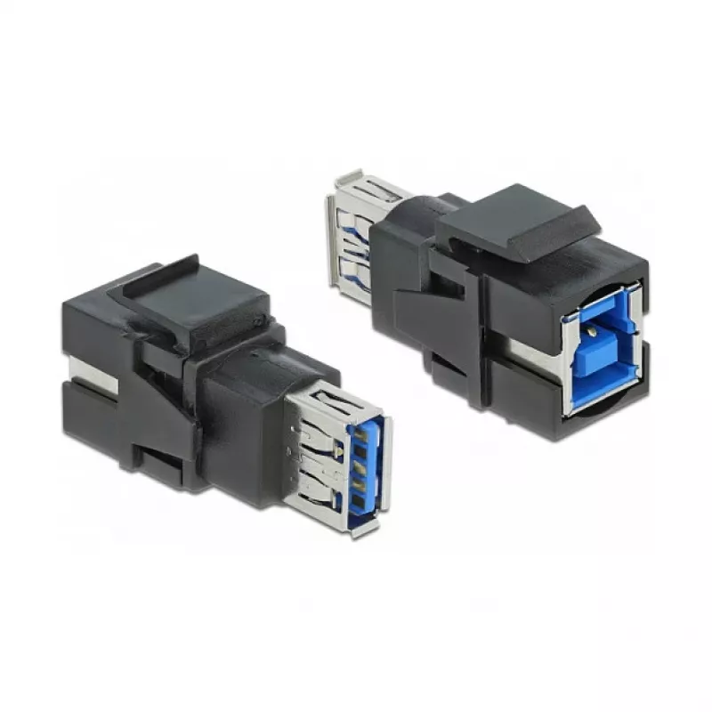 Keystone module DeLOCK 86395 Flat Black USB A