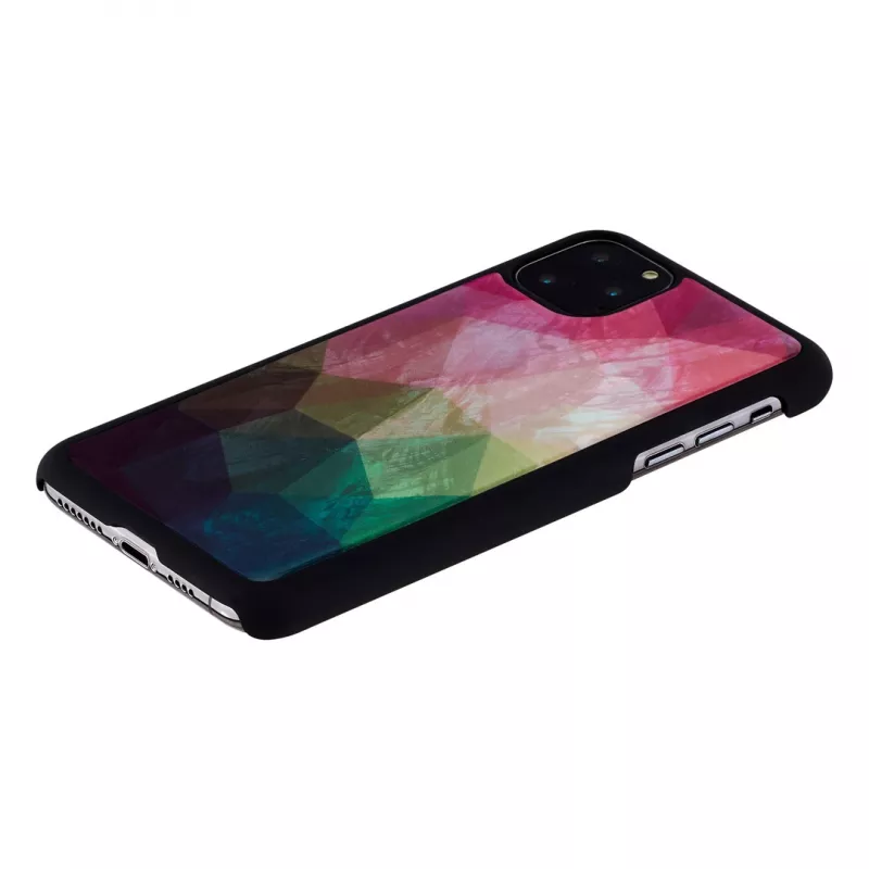 Protective smartphone case iKins for iPhone 11 Pro Max — Water Flower Black