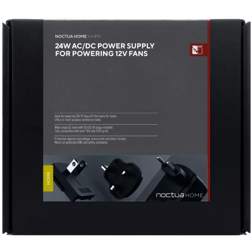 Power Adapter Indoor Noctua NV-PS1 90-264V Passive Cooling Black