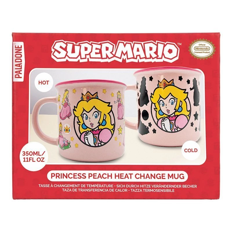 Ceramic Heat-Change Mug Paladone Super Mario Princess Peach — 300 ml