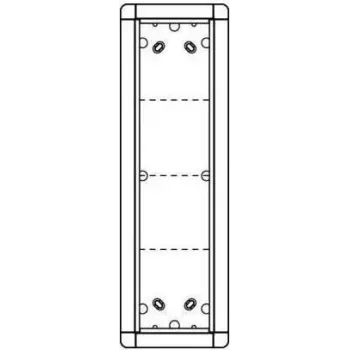 Door frame Schneider Electric AP-Rahmen 4-fold 133×423 mm for switch/mounting