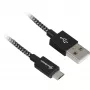 USB A–B Cable Sharkoon 3.0 m with Aluminum Braid