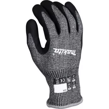 work gloves P-84713, Gr. M (8), cut resistance F/7 (black/Grey, 1 Pair)
