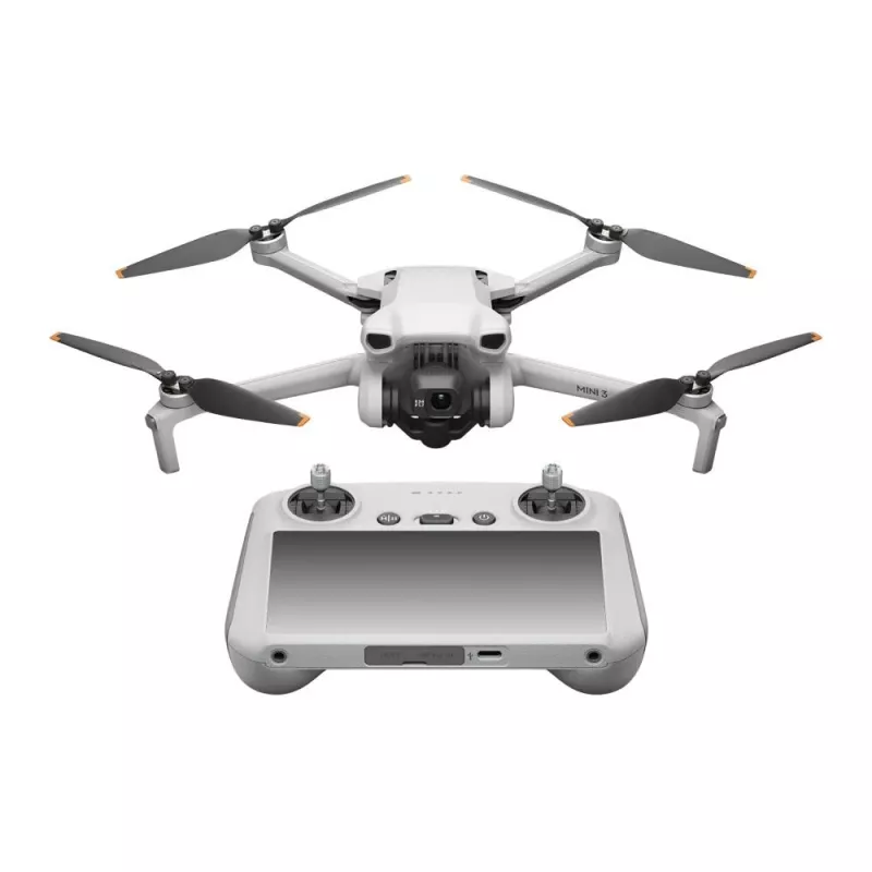 Quadcopter DJI Mini 3 Fly More Combo — 4-rotor drone, 12 MP 4K camera, 10,000 m range, 10.55 m/s max speed, 2453 mAh battery, 0.248 kg, grey
