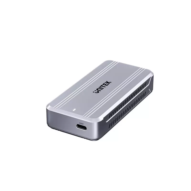 SSD enclosure Unitek S1242AGY01-EU USB4 40Gbps, M.2 NVMe, up to 8TB, aluminium/plastic, active cooling