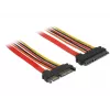 SATA Cable DeLOCK 84917 0.1m SATA 22-pin Orange Red Yellow