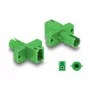 DeLOCK Optical Fiber Hybrid Coupler LC Simplex female to ST Simplex female green