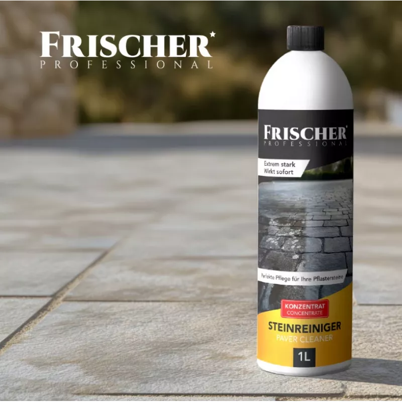 Cleaner for paving stones and natural stone FRISCHER 1000 ml concentrated formula