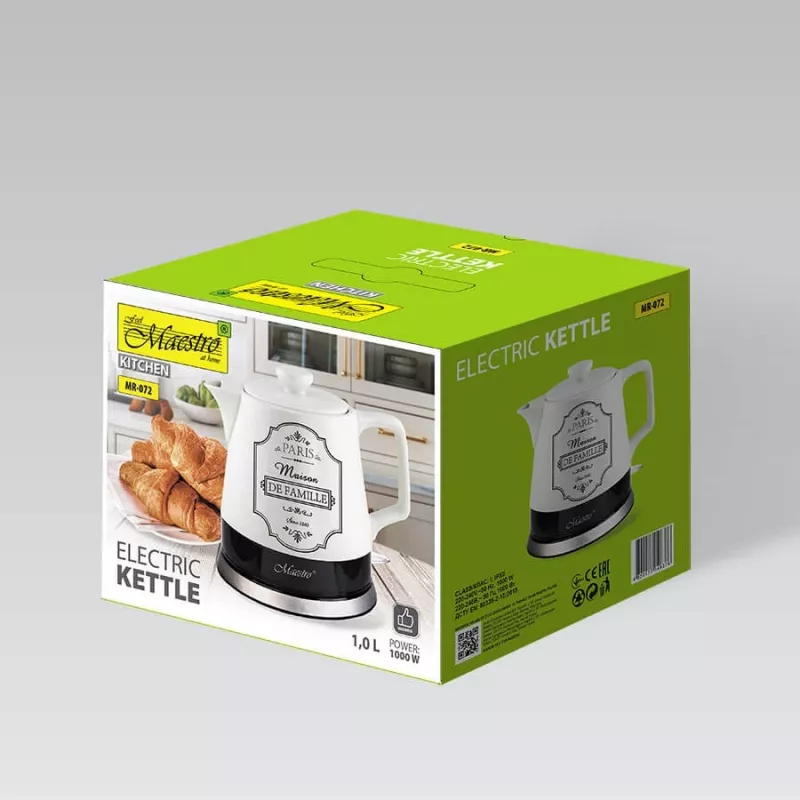 Feel-Maestro MR-072 electric kettle 1.2 L White 1200 W