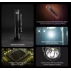 Hand flashlight Nitecore MT1A Pro — LED 50 lm, USB rechargeable, 1100 mAh, aluminum, waterproof, shockproof, black