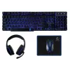 Keyboard Mouse included Rebeltec SHERMAN Gaming USB QZERTY English Black