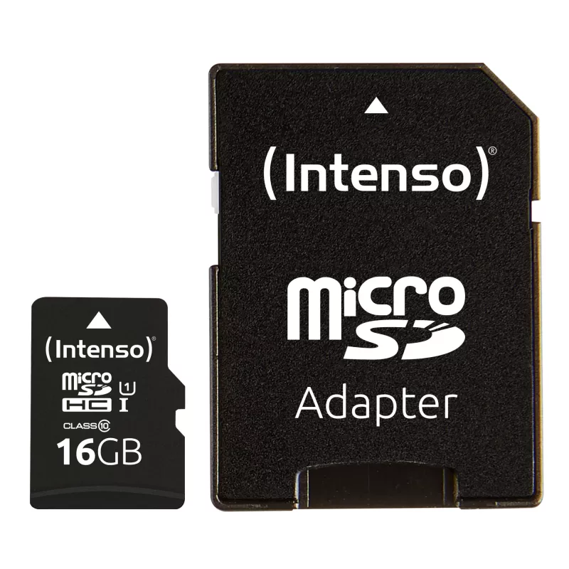 Intenso Performance - Flash Memory Card (microSDHC/SD-Adapter inbegriffen) - 16 GB - UHS-I U1 / Class10 - microSDHC UHS-I