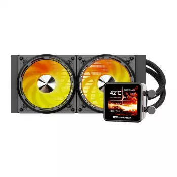 CPU water cooling Darkflash DE240 (black) — 240mm radiator, AIO liquid cooler