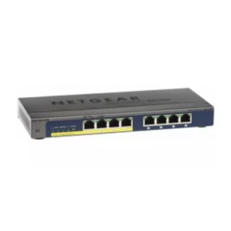 NETGEAR GS108PP Unmanaged Gigabit Ethernet (10/100/1000) Power over Ethernet (PoE) Black
