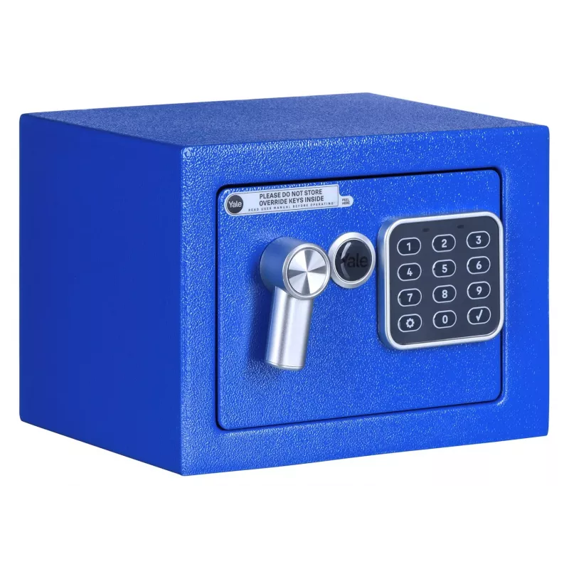 Freestanding safe Yale YSV/170/DB2/B Steel Blue, combination lock, 3.8 L, floor/wall mount