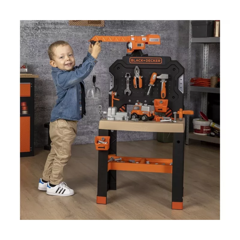Children's Workshop Toy SMOBY Bricolo Builder 7600360741 - Construction Tools Set for Role Play