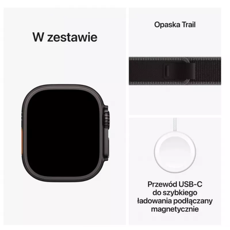 Smartwatch Apple Watch Ultra 3 GPS + Cellular 49mm Black Titanium Case