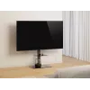 Floor TV stand GEMBIRD TVS-86ST-01 for 43–86 inch TVs, black, tempered glass base, VESA 100x100–600x400, max 60 kg