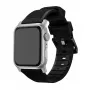 Watch Strap Nomad Rugged Strap Black Connectoor Silver for 42/44/45/49 mm