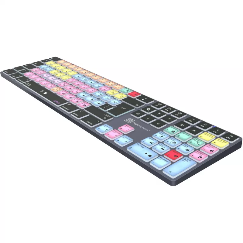 Keyboard LogicKeyboard LKB-PT-TM — Full-size (100%) Bluetooth QWERTZ German, Titanium Grey